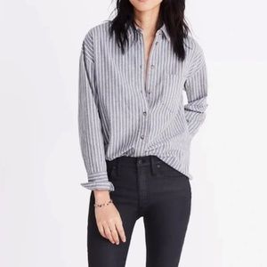 Madewell: Flannel Westward Shirt in Stripe